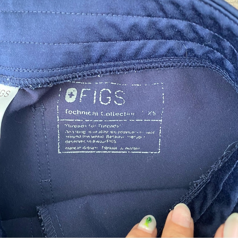FIGS ZAMORA NAVY BLUE JOGGER SCRUB PANTS WOMENS XS - Picture 6 of 6